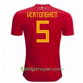 Billige Fotballdrakter Belgia Vertonghen 5 VM 2018 Hjemmedraktsett